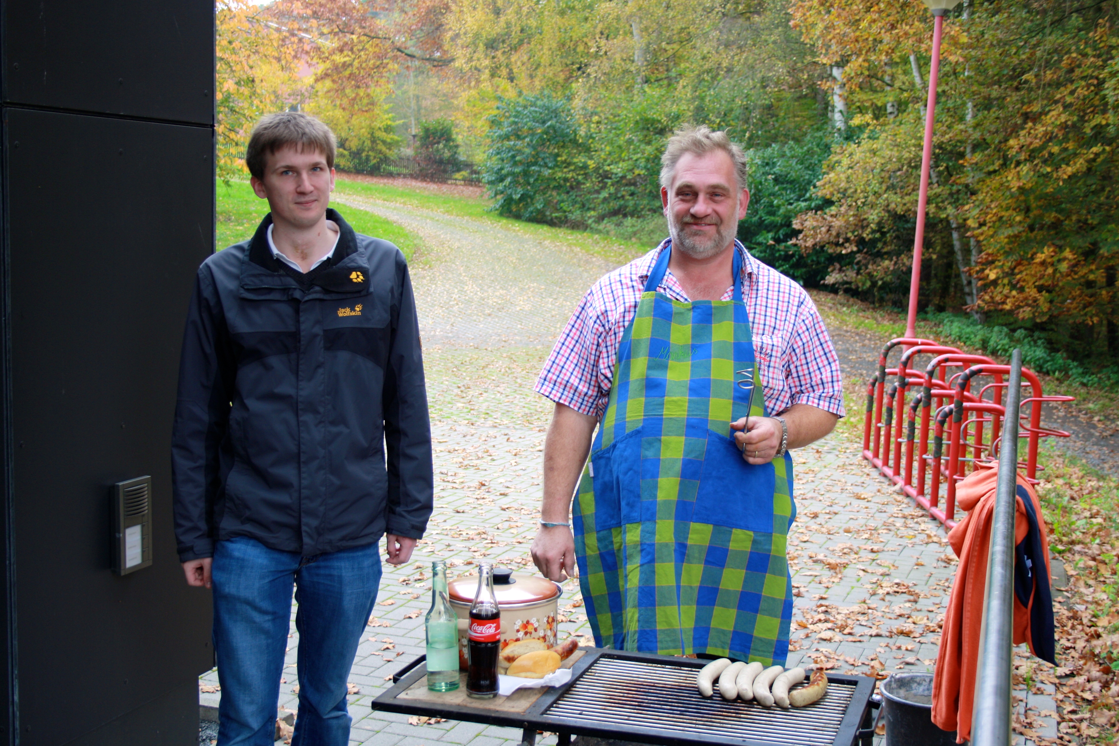 Unser Grillteam vom Sonntag mit Johannes  und Markus 